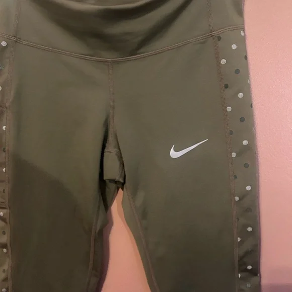 NIKE DRI-FIT REFLECTIVE ATHLETIC/FITNESS/RUNNING PANTS  SMALL, SIDE/REAR POCKET - Picture 5 of 10